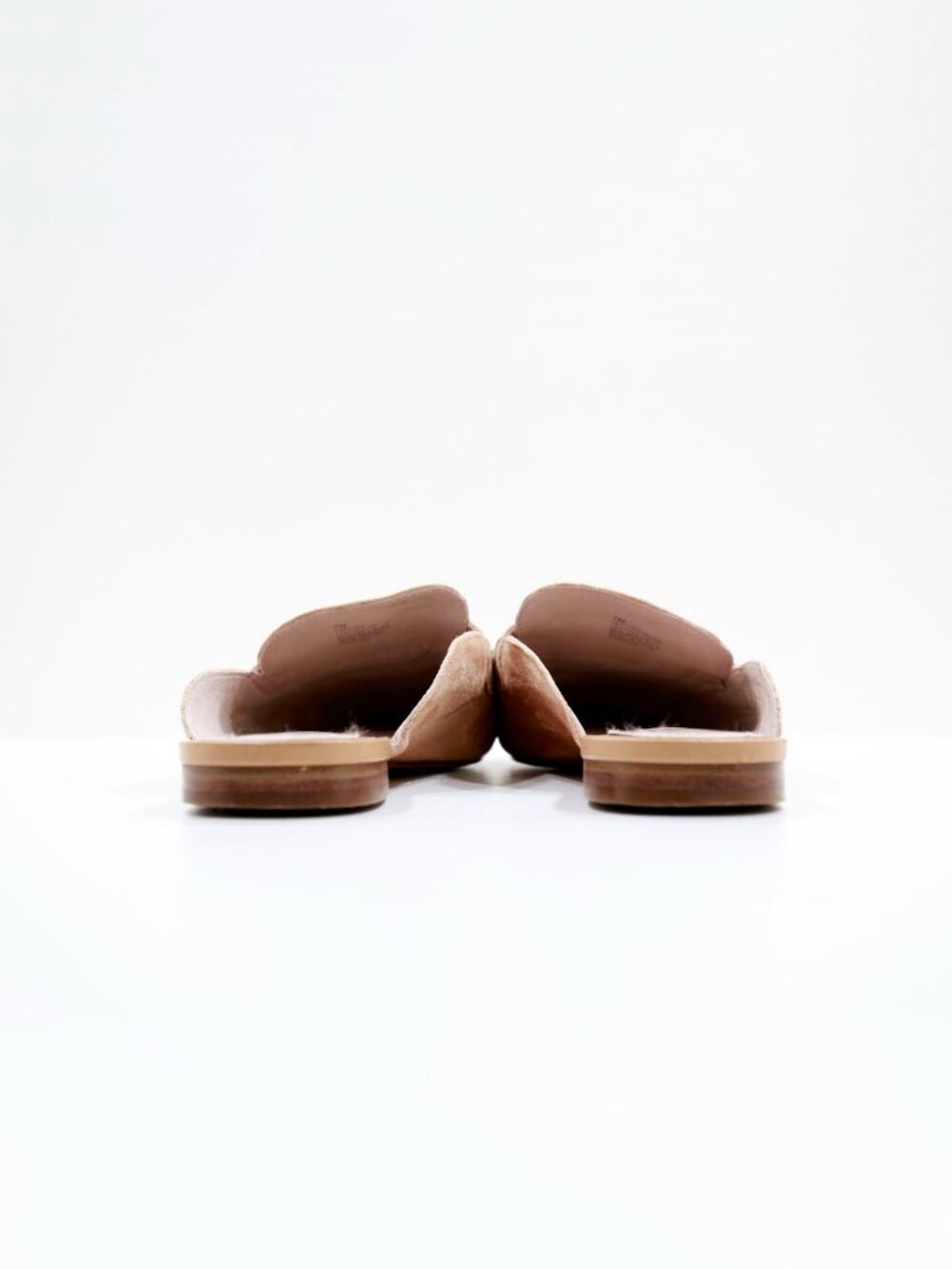 Gianni Bini Mckynlie Tan Suede Leather Lightweight Flat Mules - 7 - Picture 4 of 7
